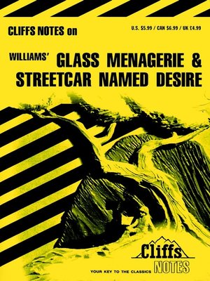 cover image of CliffsNotes on Williams' The Glass Menagerie & Streetcar Named Desire